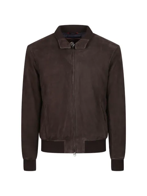 Stewart calf suede bomber jacket