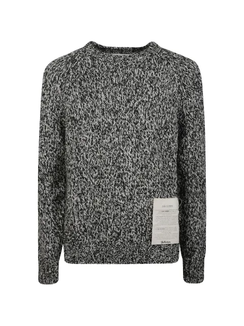 Ballantyne Raw Diamond marl-knit raglan-sleeve sweater