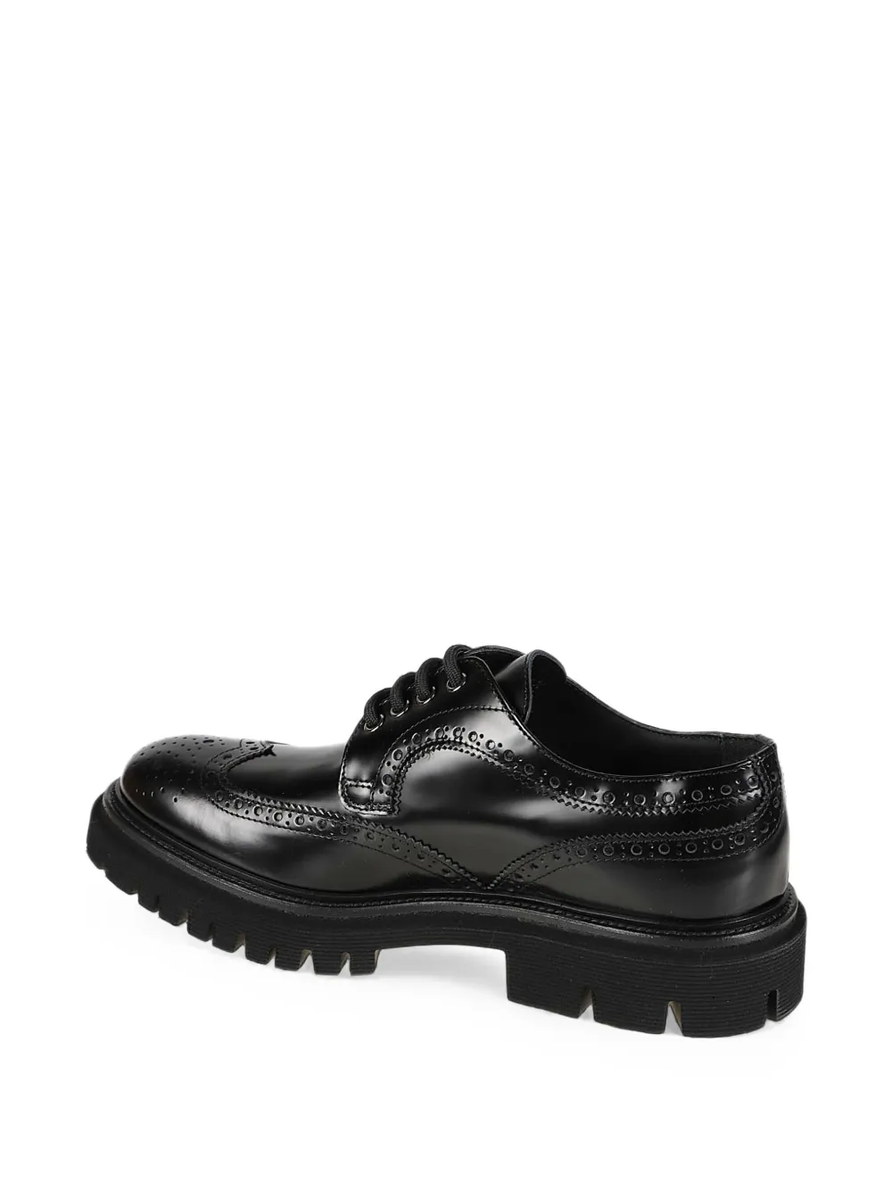 Baldinini brogue-detail chunky-sole Derby shoes Zwart