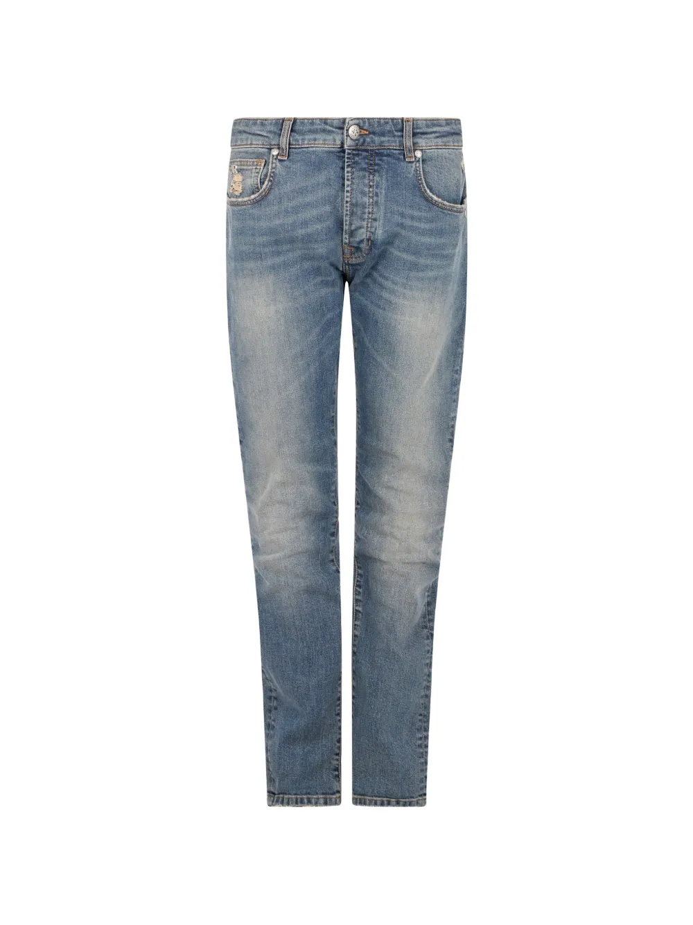 John Richmond Iggy jeans met vervaagd effect Blauw