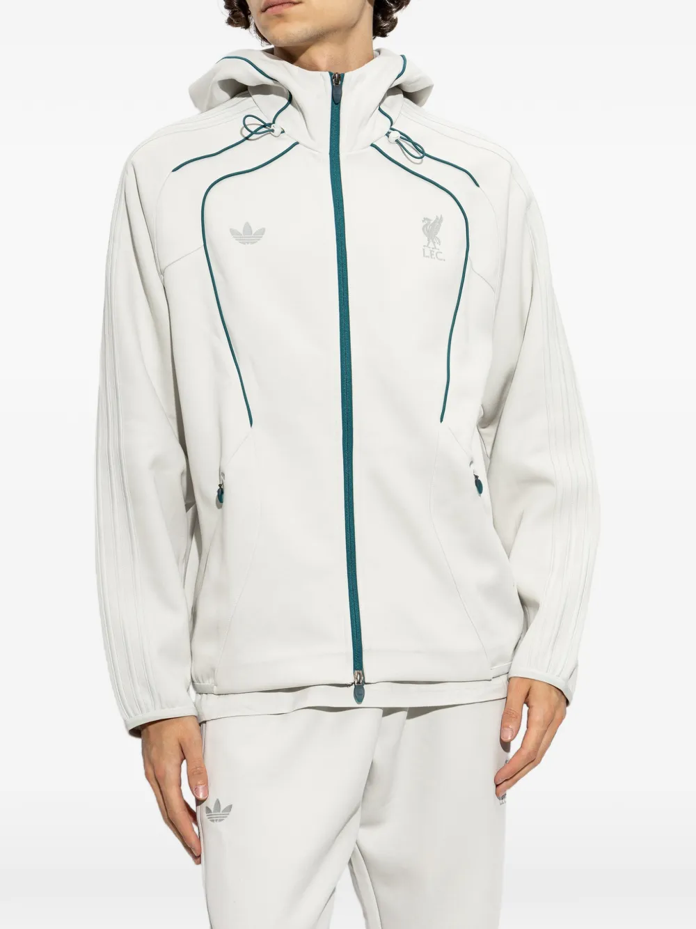 adidas x Liverpool FC Spacer Teamgeist 26 zip-up hoodie Wit