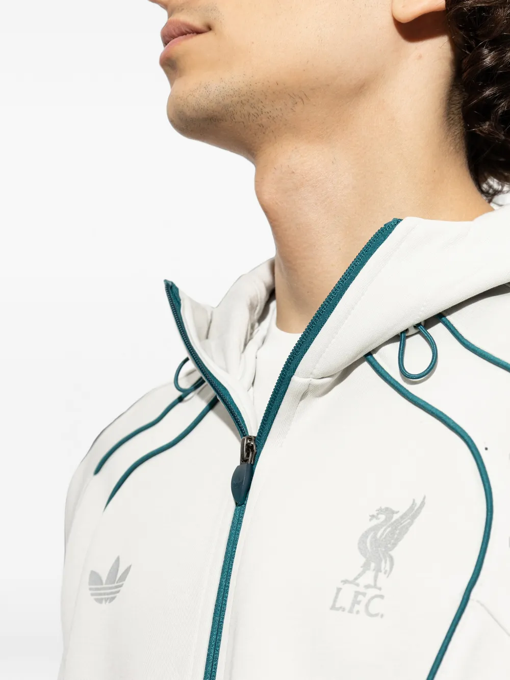 adidas x Liverpool FC Spacer Teamgeist 26 zip-up hoodie Wit