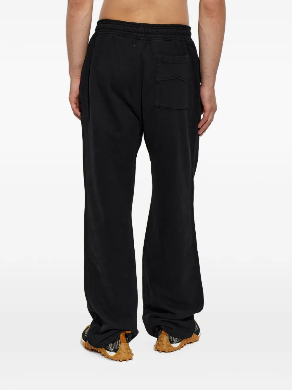 RHUDE Classique trainingsbroek met wijde pijpen en geborduurd logo Zwart