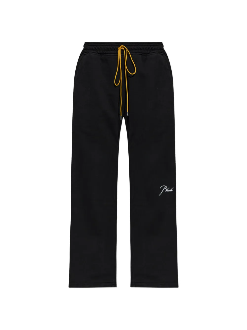 RHUDE Classique logo-embroidered wide-leg track pants - Nero
