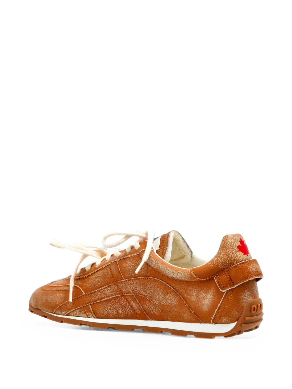 DSQUARED2 DC-642 panelled leather sneakers Bruin