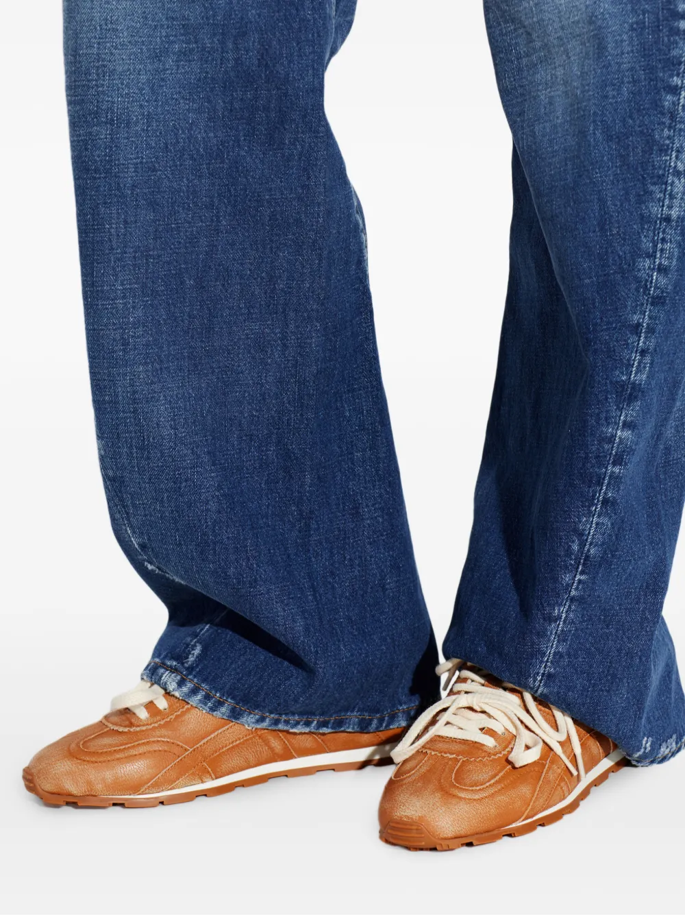 DSQUARED2 DC-642 panelled leather sneakers Bruin