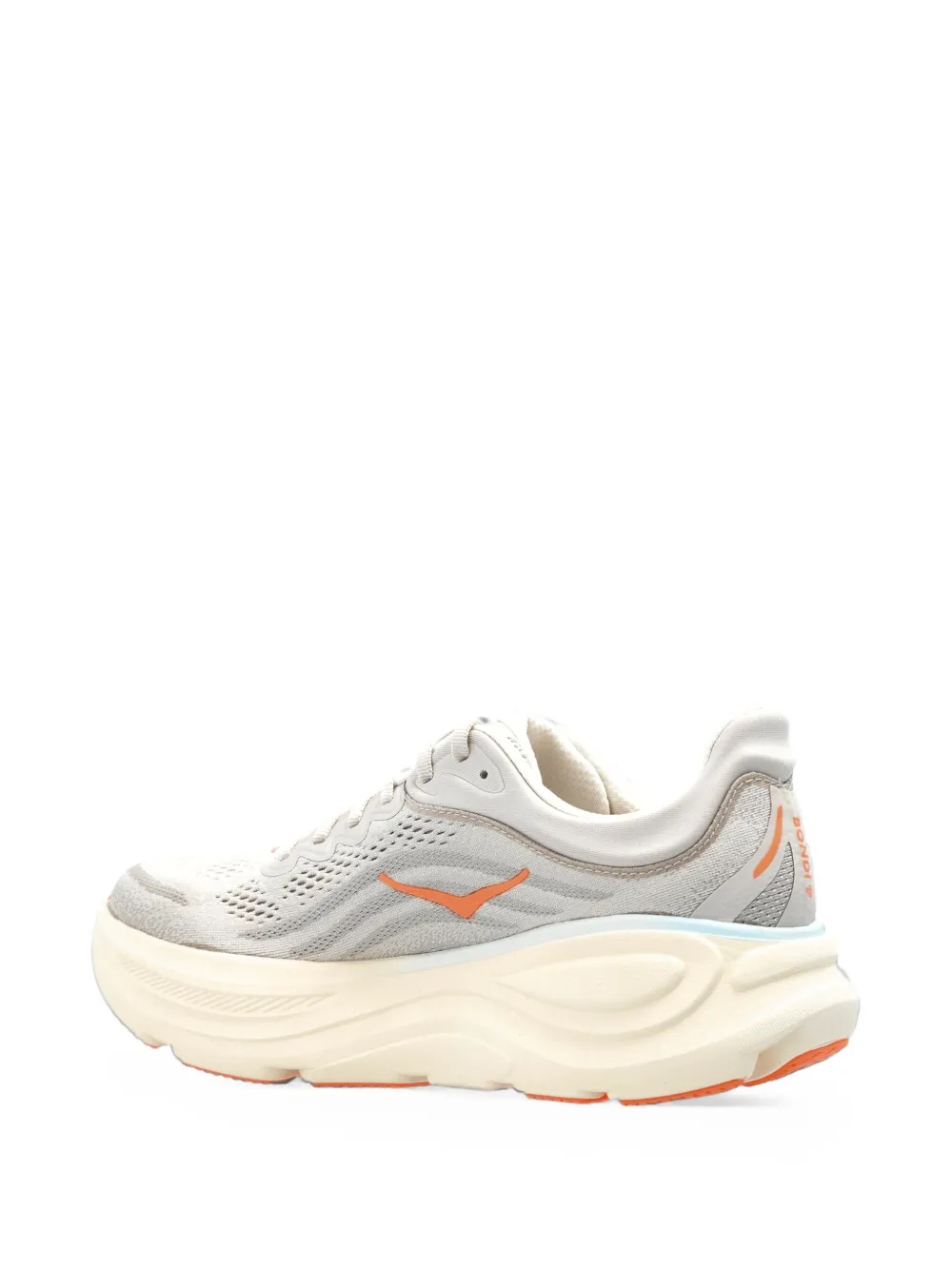 HOKA Bondi 9 lace-up sneakers Grijs