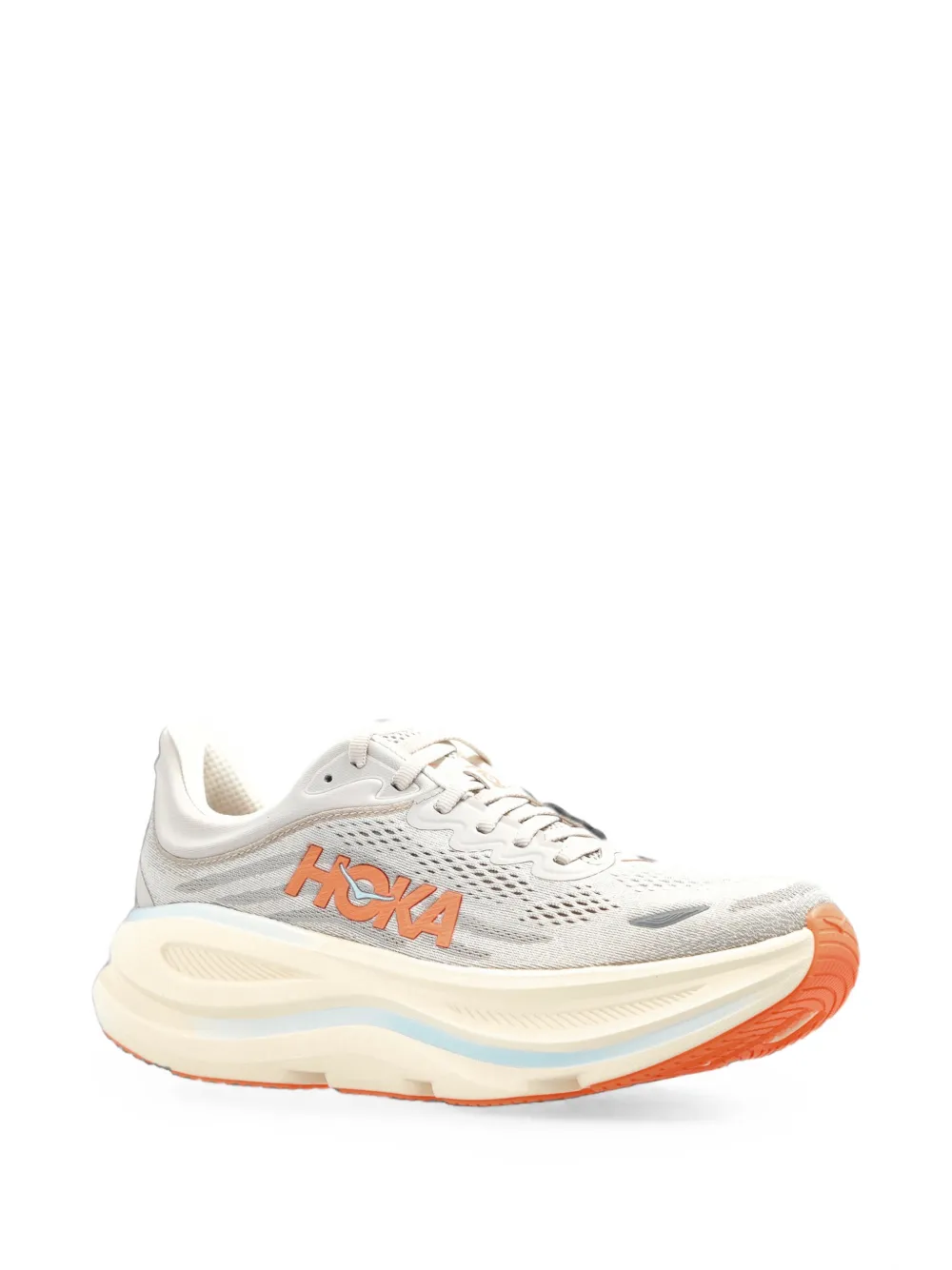 HOKA Bondi 9 lace-up sneakers Grijs