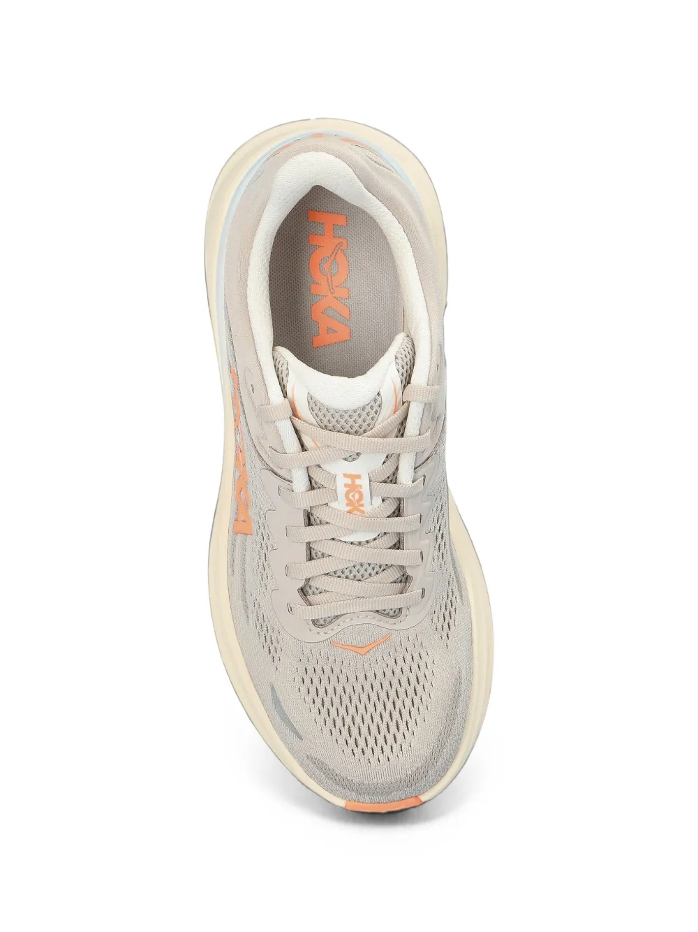 HOKA Bondi 9 lace-up sneakers Grijs