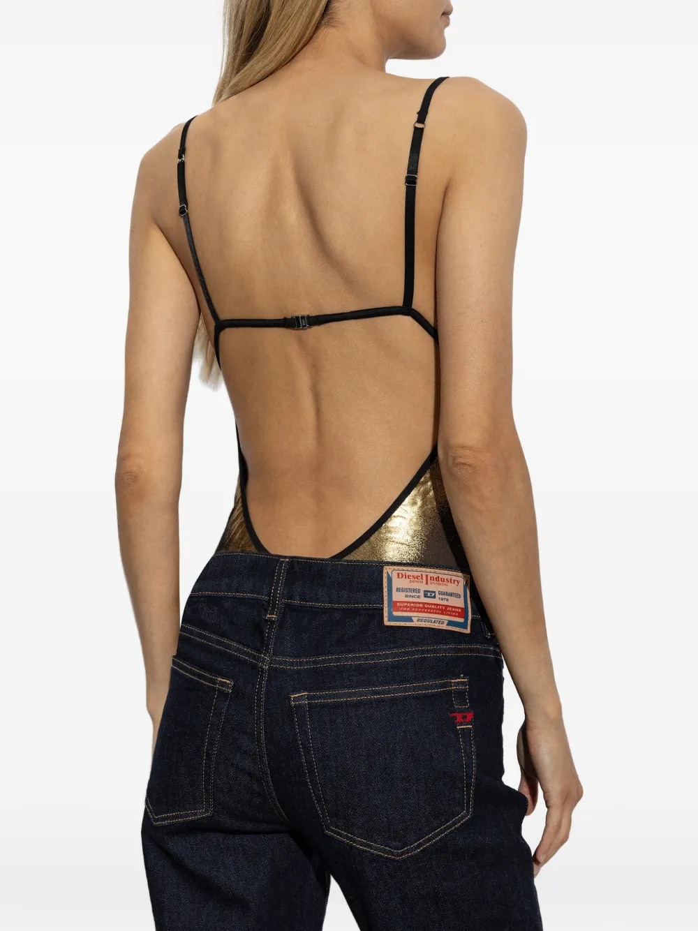 Diesel Mirea-GFT body met metallic-effect Zwart