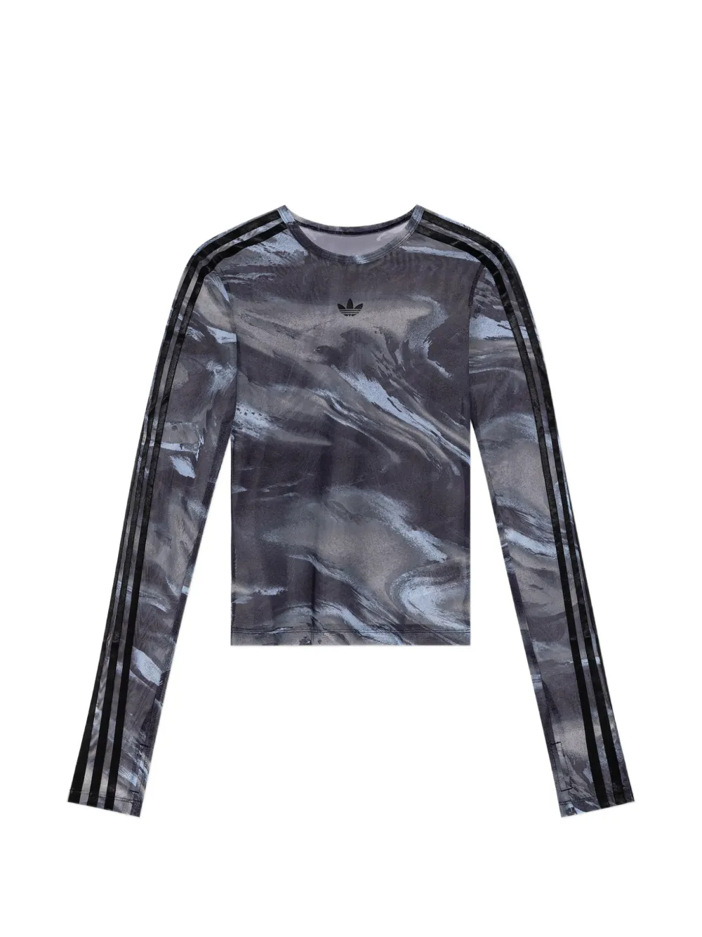 adidas abstract-print long-sleeve T-shirt Grijs