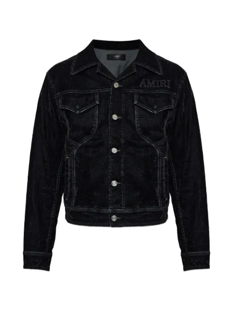AMIRI logo-embroidered denim jacket