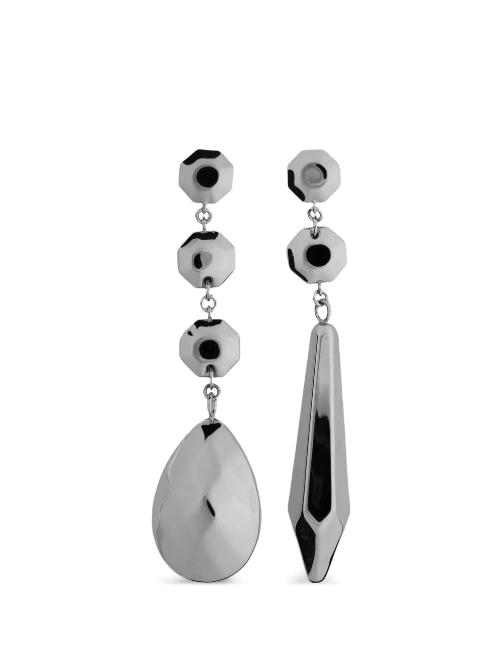 Maison Margiela mismatched drop earrings - Argento