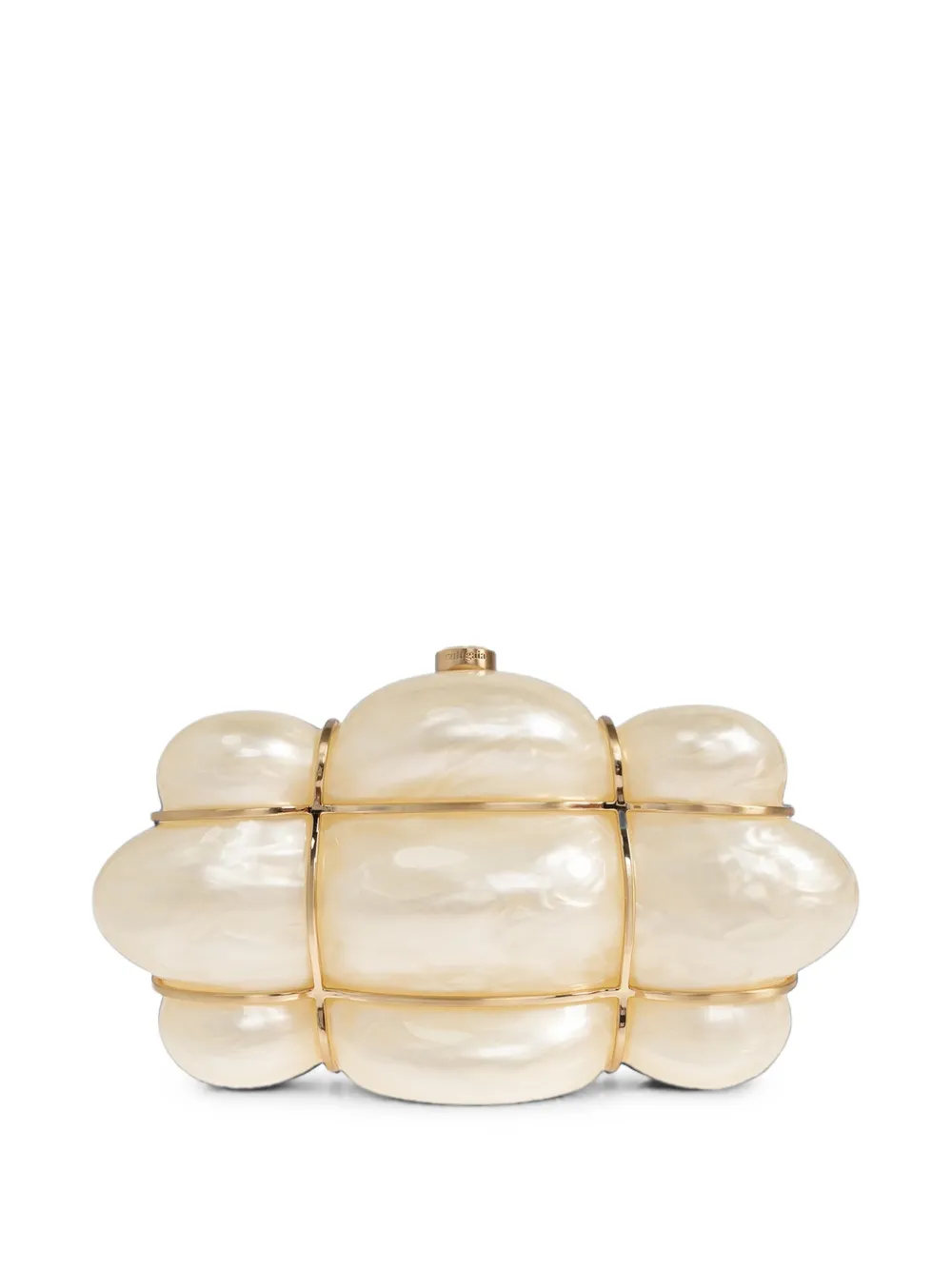 Cult Gaia Bolla clutch Beige