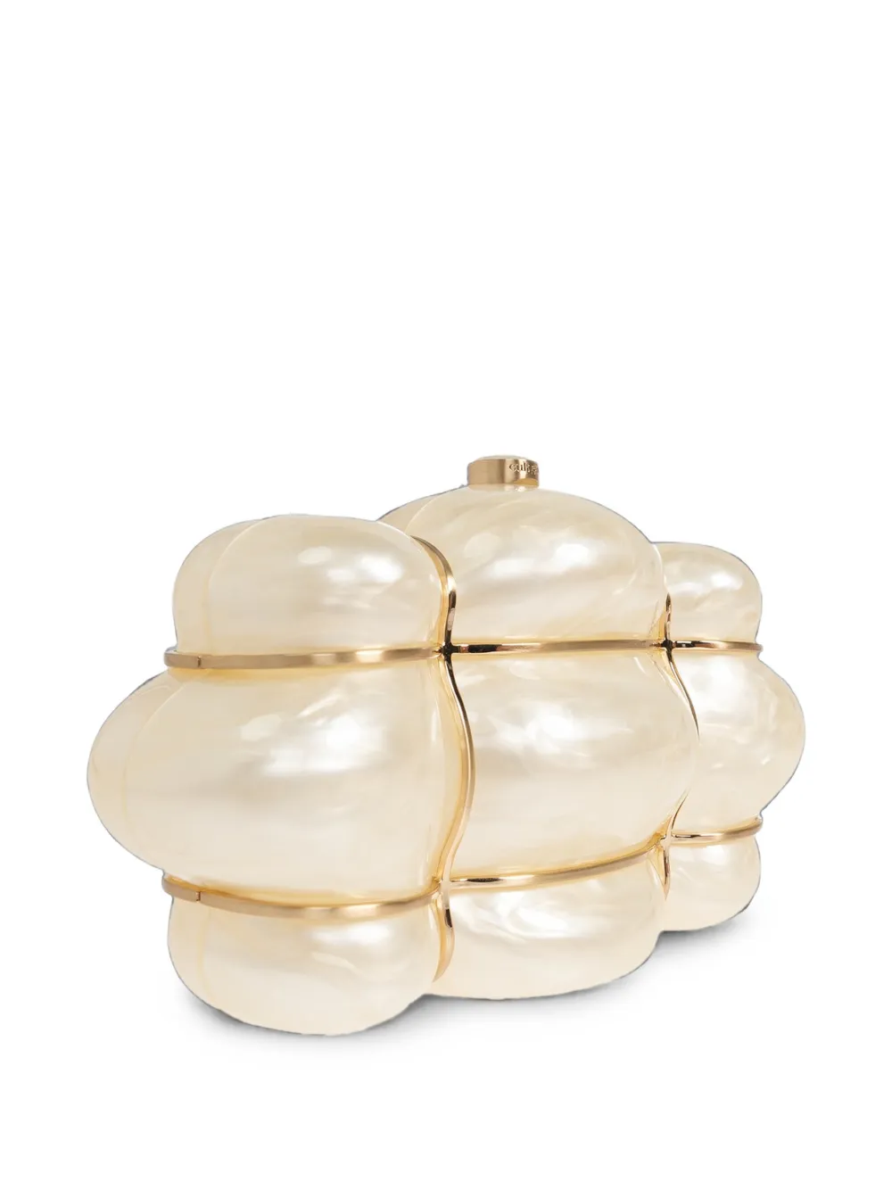 Cult Gaia Bolla clutch Beige