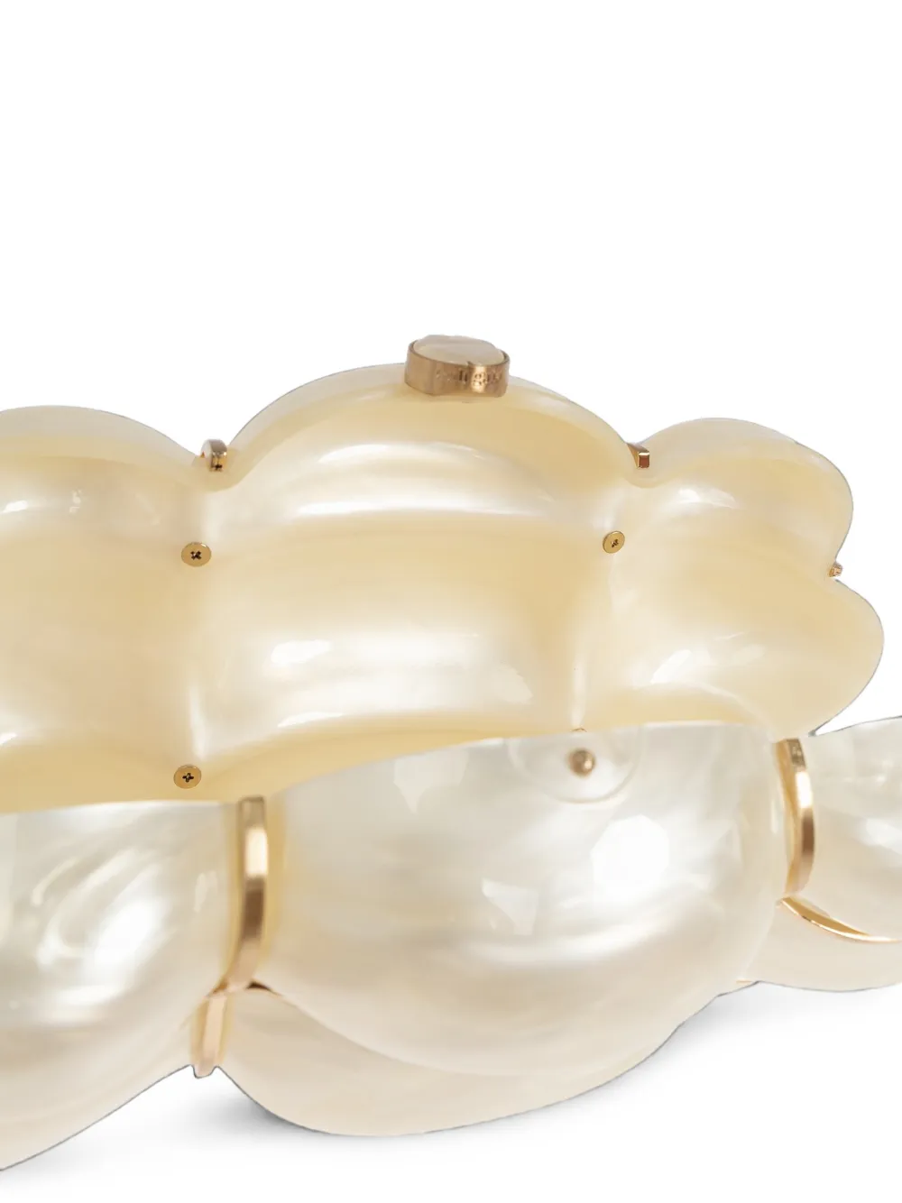 Cult Gaia Bolla clutch Beige