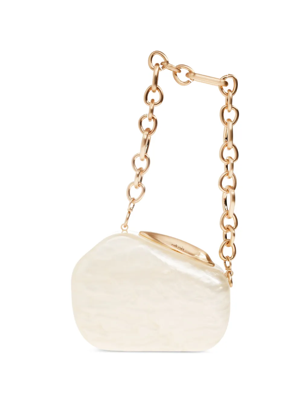 Cult Gaia Althea marble-effect clutch bag - Toni neutri