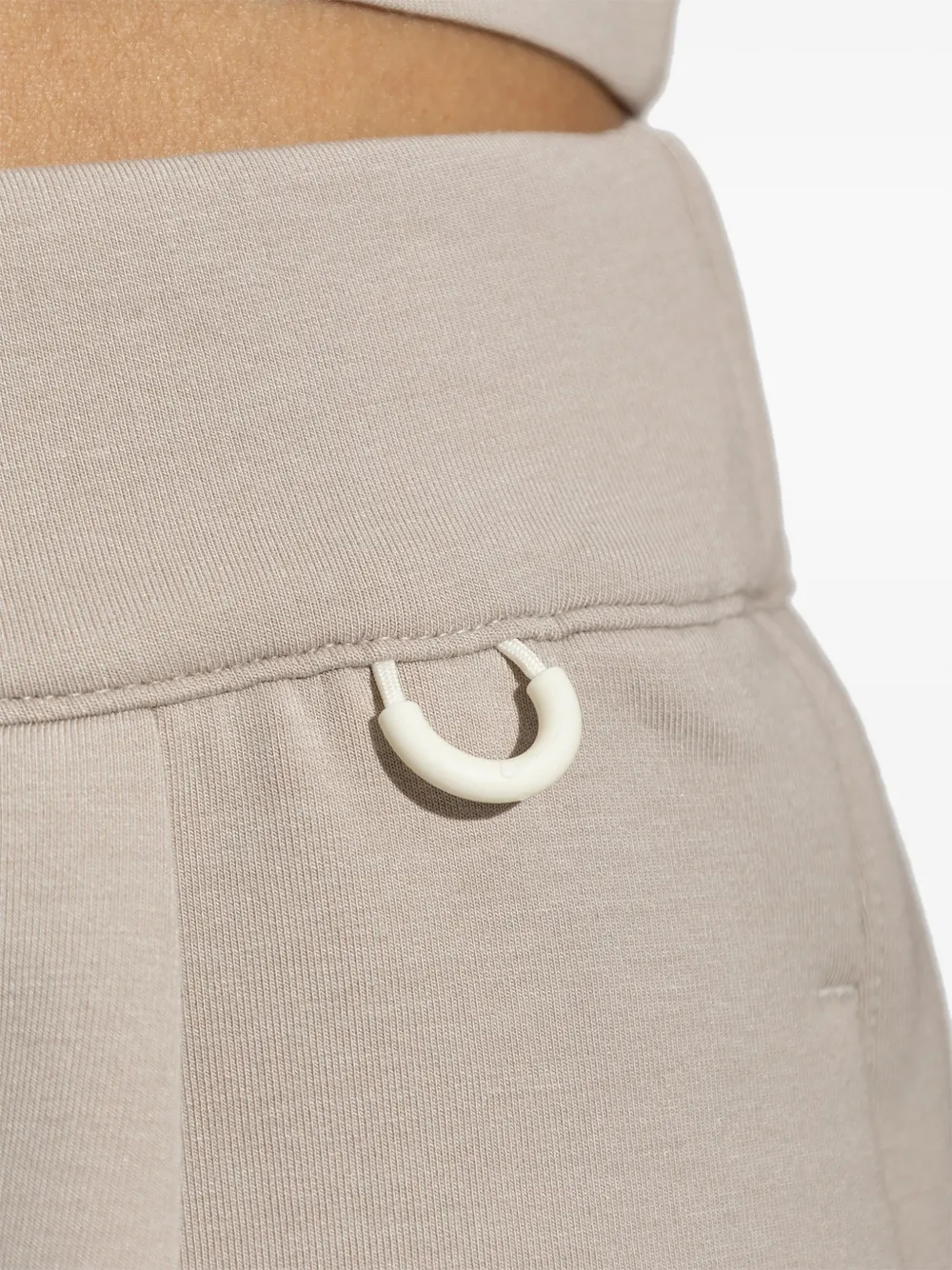 Nike elasticated-waistband shorts Beige