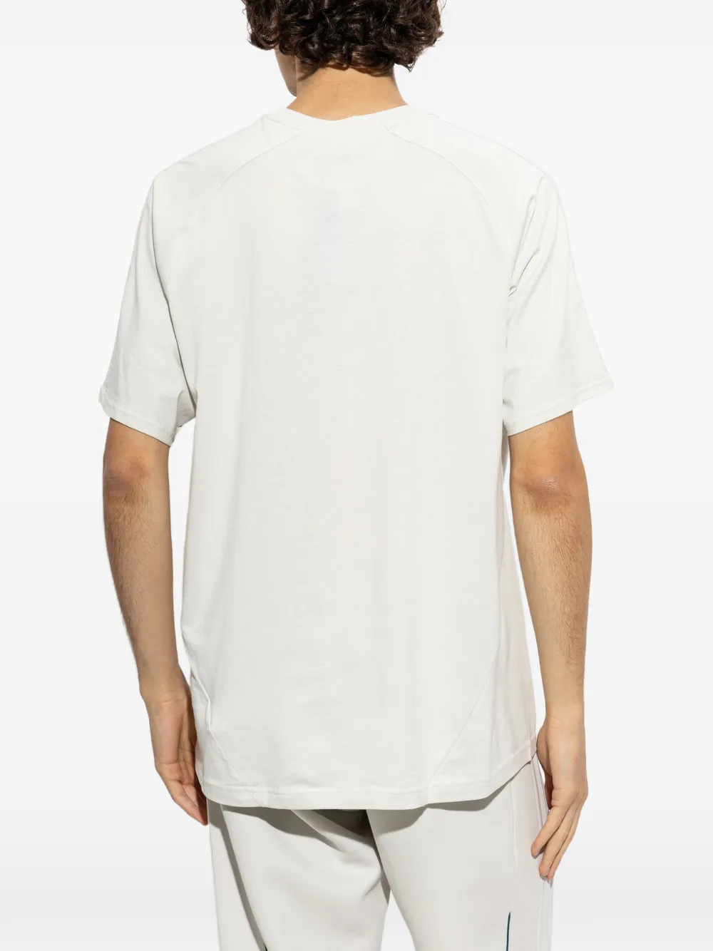 adidas x Liverpool FC contrast-piping logo-print T-shirt Wit