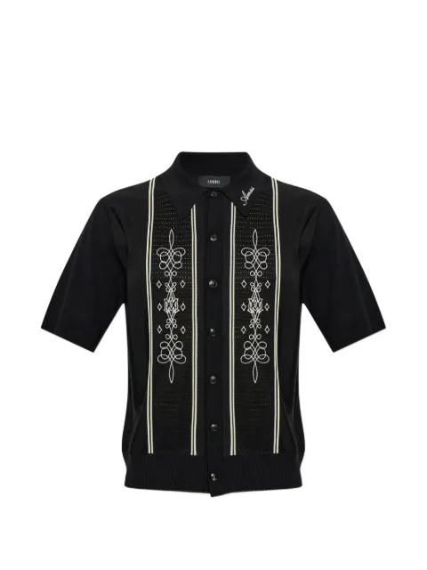 AMIRI embroidered short-sleeve cardigan