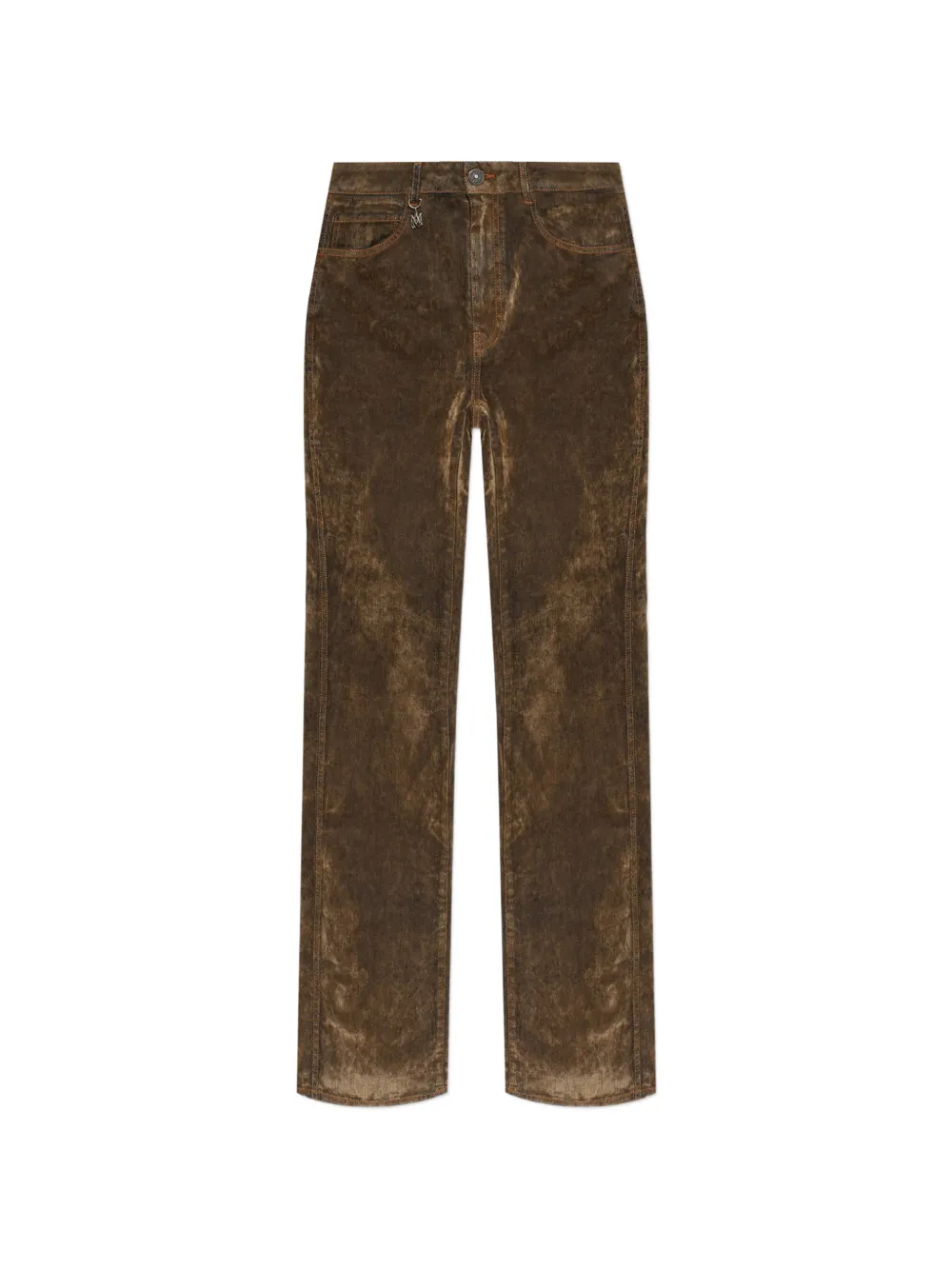 AMIRI flock cut jeans - Marrone