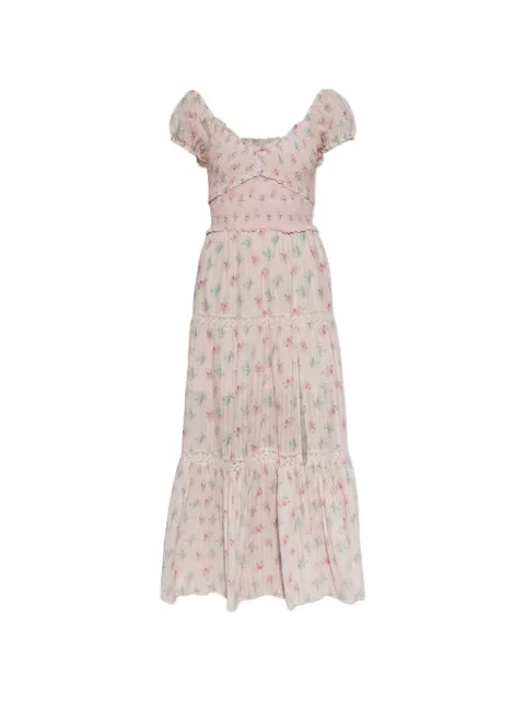 LoveShackFancy Amandla floral-print tiered maxi dress