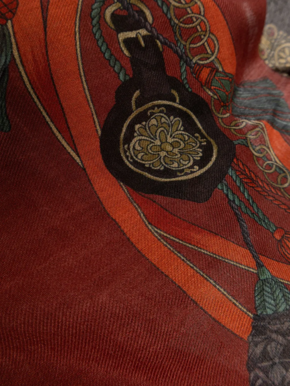 ETRO Sjaal met grafische print Bruin