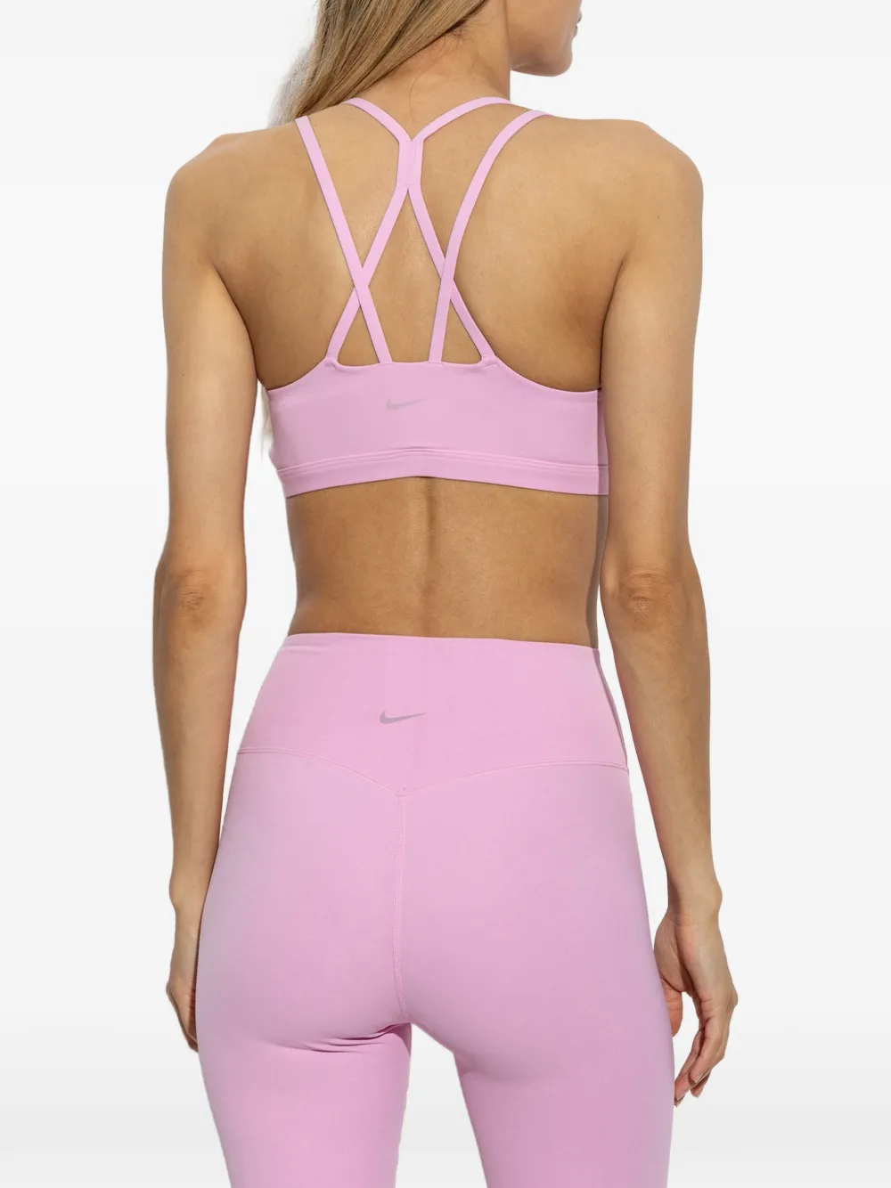 Nike criss-cross strap sports bra Roze
