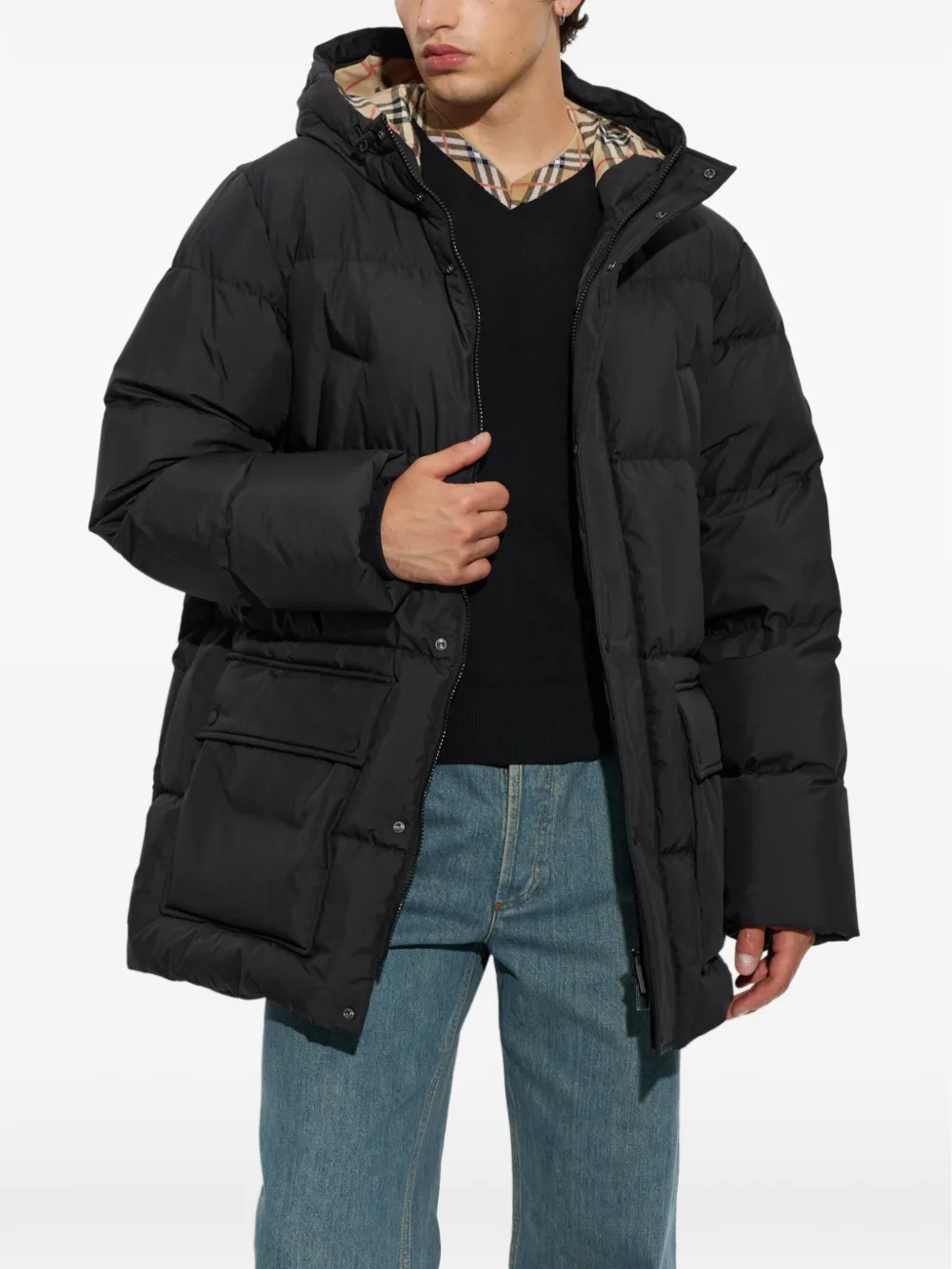 Burberry Burford donsjack Zwart