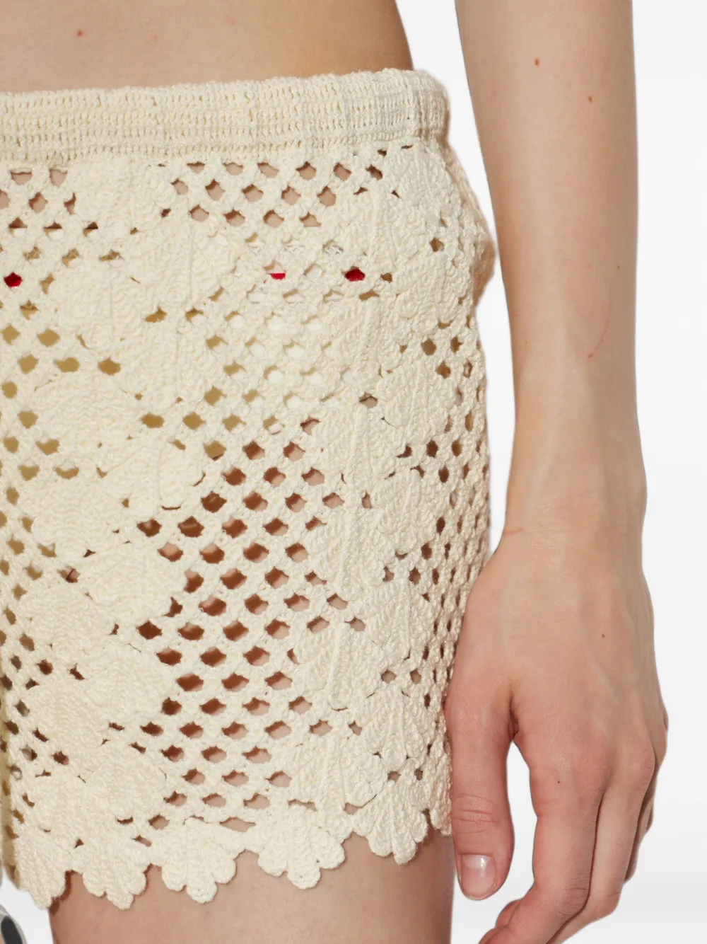 Posse Saskia gehaakte shorts Beige