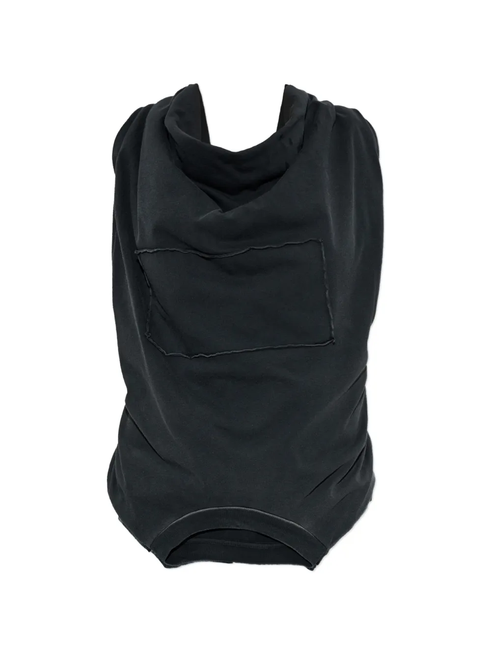 Maison Margiela twist-back draped tank top - Nero