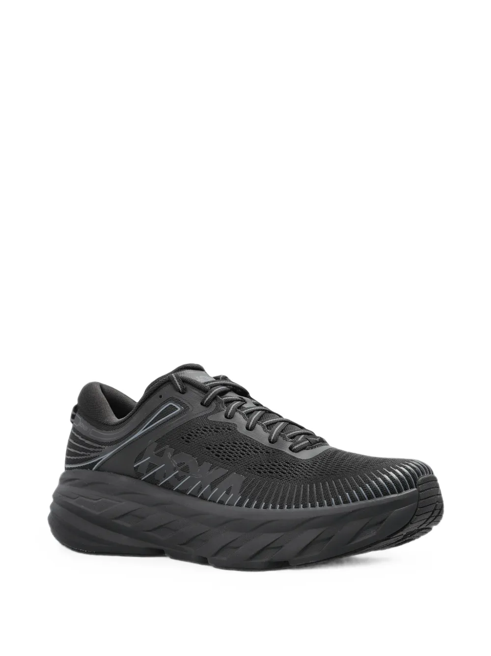 HOKA Bondi 7 lace-up sneakers Zwart