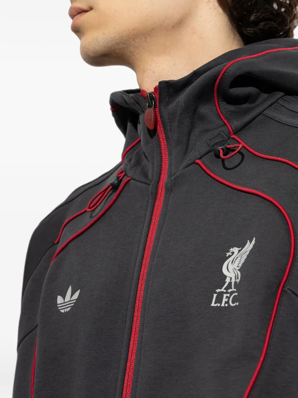 adidas x Liverpool FC Spacer Teamgeist 26 zip-up hoodie Grijs