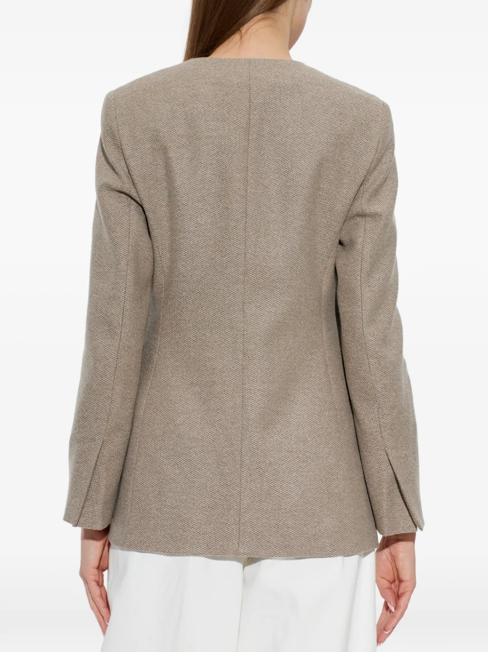 Max Mara Jack met ronde hals en knopen Grijs