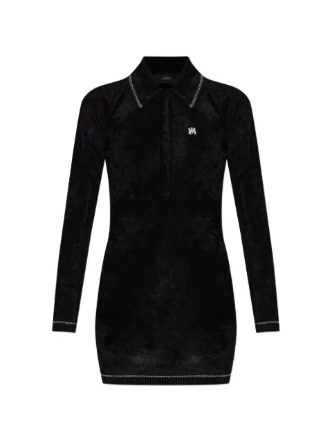 AMIRI vestido MA de punto de terciopelo