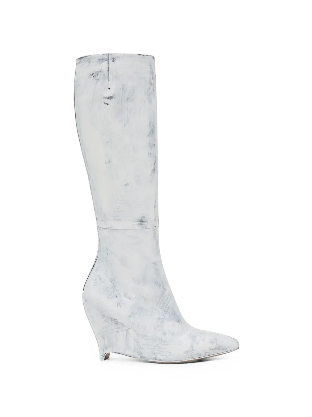 Maison Margiela wedge-heeled knee-high boots - Weiß