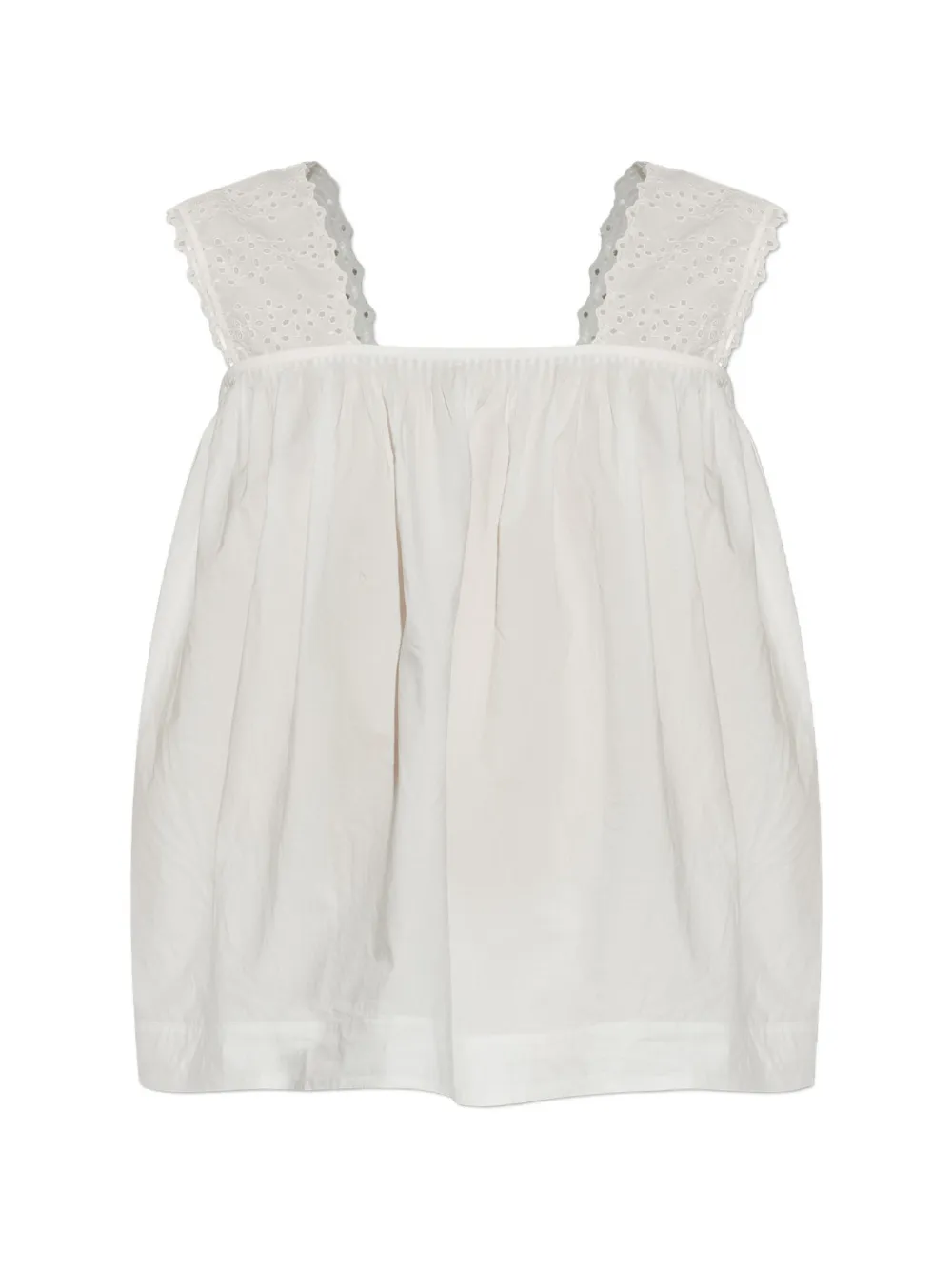 Posse Blusa Harriet in pizzo sangallo - Bianco