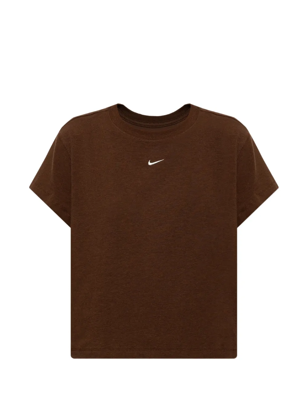 Nike logo-embroidered T-shirt - Braun