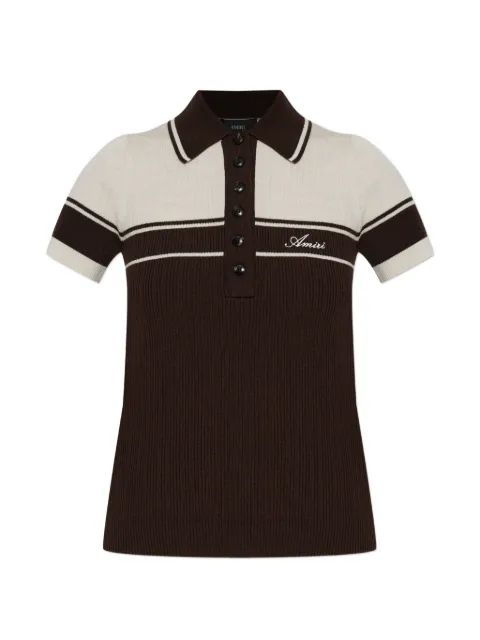 AMIRI polo con logo bordado