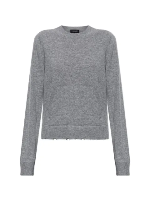 DSQUARED2 distressed pouch-pocket sweater