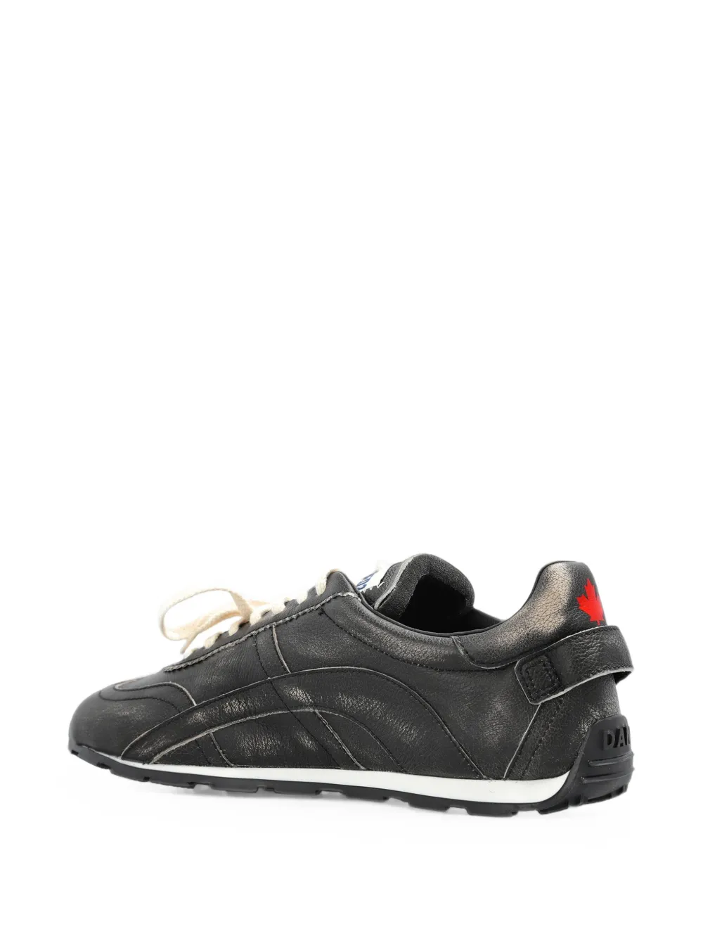DSQUARED2 DC-642 leather sneakers Zwart