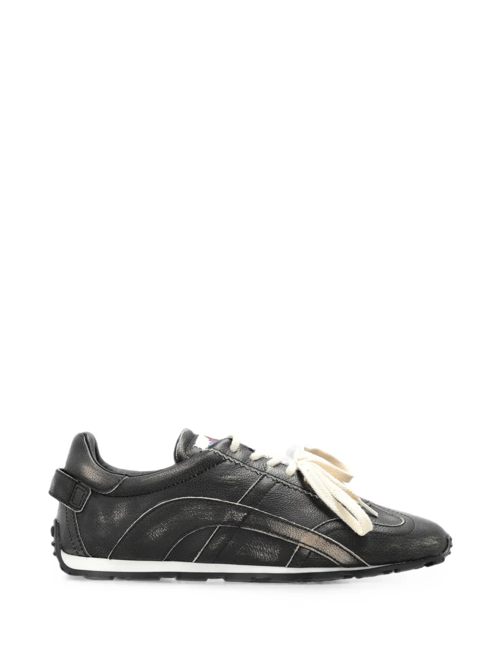 DSQUARED2 DC-642 leather sneakers Zwart