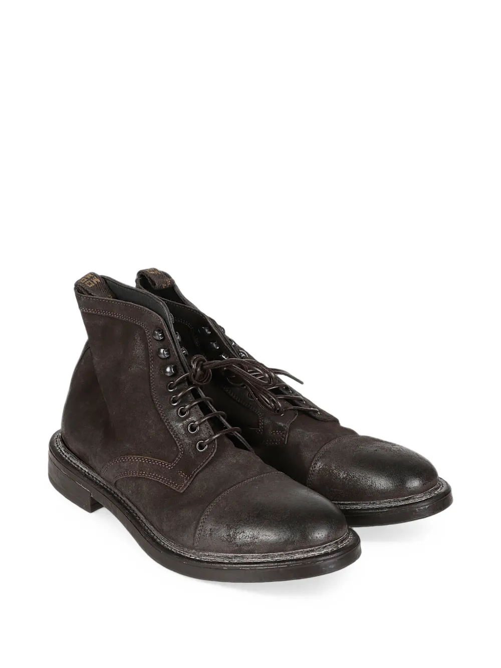 Moma distressed-effect lace-up boots Bruin