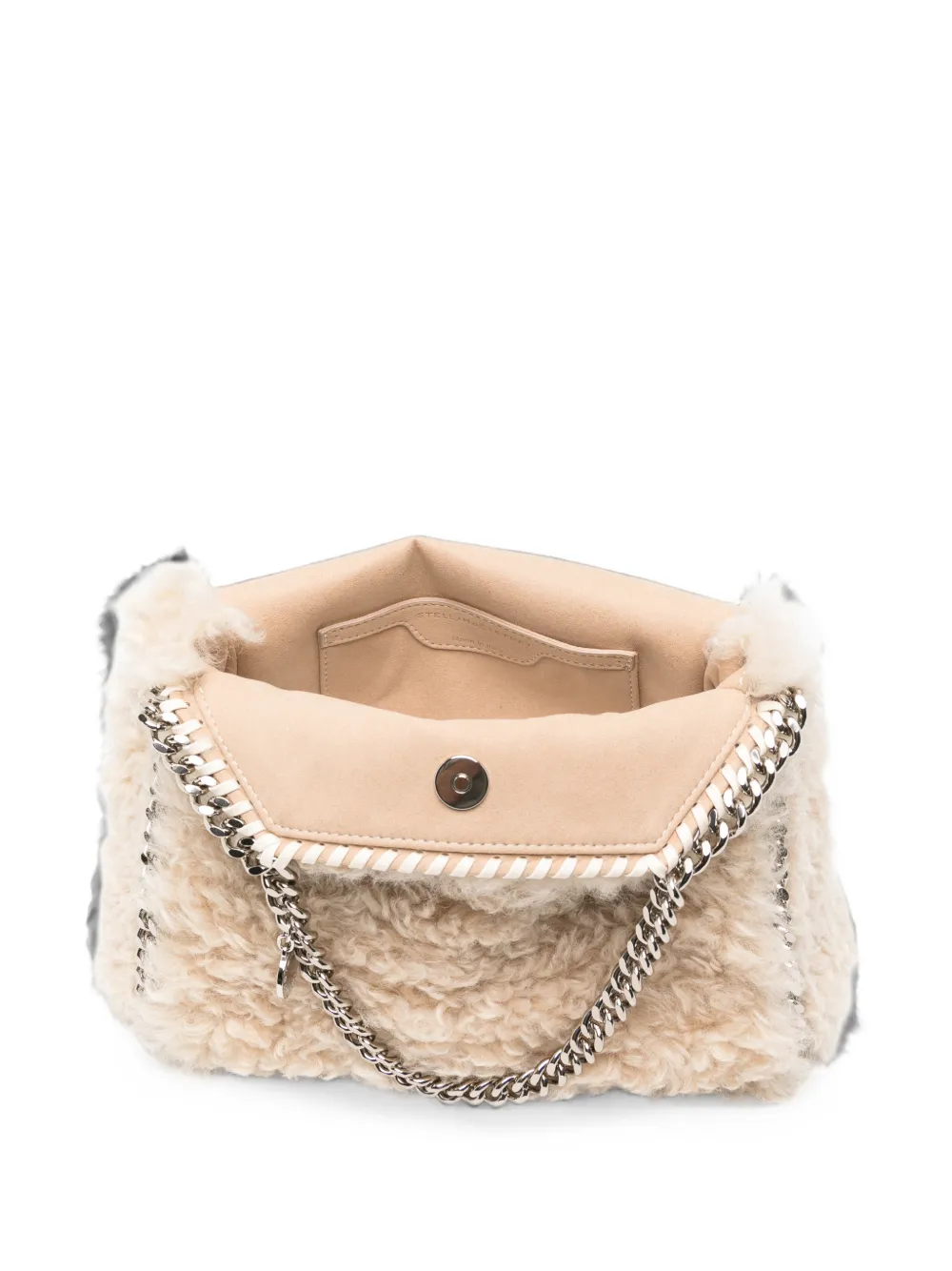 Stella McCartney Falabella imitatie lammy schoudertas Beige