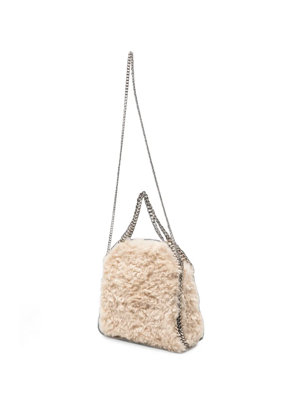 Stella McCartney Falabella imitatie lammy schoudertas Beige