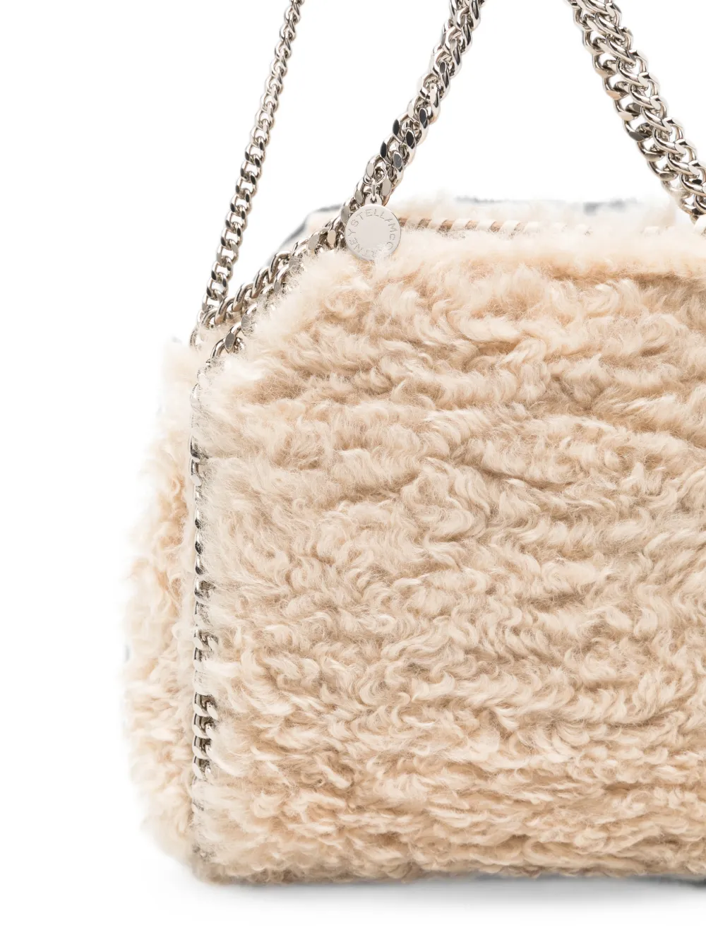 Stella McCartney Falabella imitatie lammy schoudertas Beige