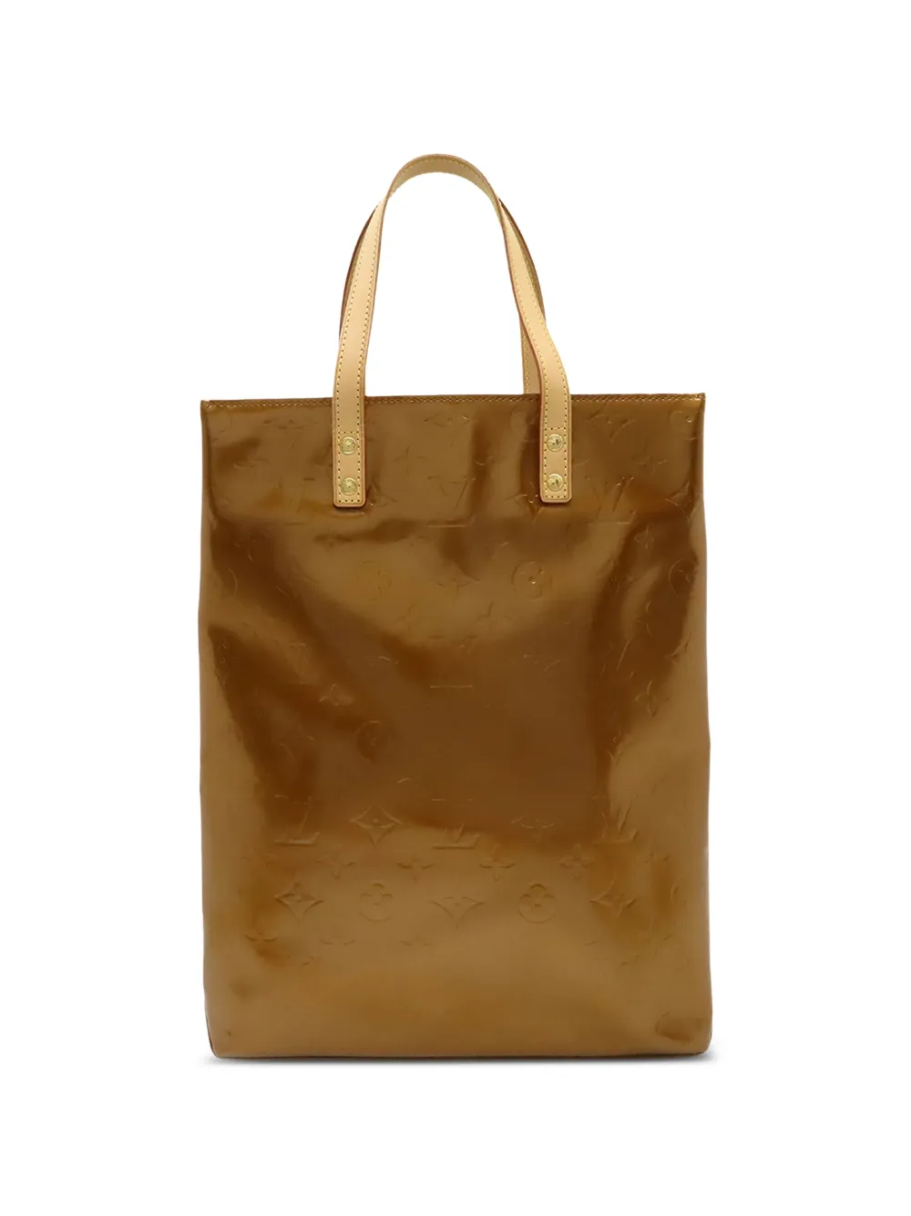 Louis Vuitton Pre-Owned Borsa tote Reade MM in pelle Vernis con monogramma 2001 - Marrone