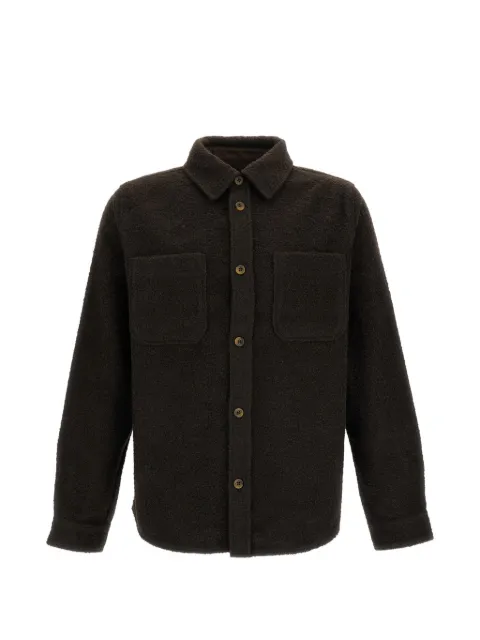 Les Deux bouclé-knit patch-pocket jacket