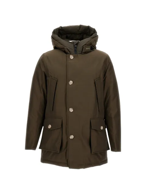 Woolrich hooded zip-up coat