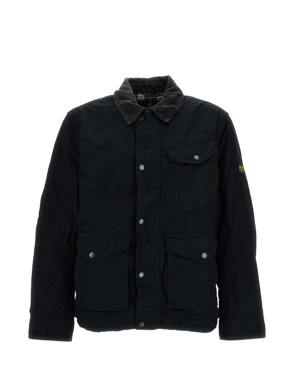 Barbour International Jacke mit Cordkragen - Schwarz